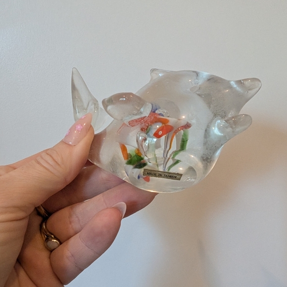 Colorful Glass Fish Figurine - Picture 3 of 7